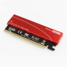 COOL SWIFT M.2 PCI-E NVMe SSD To PCI-E 4.0 X16 Adapter Card With Heatsink Case