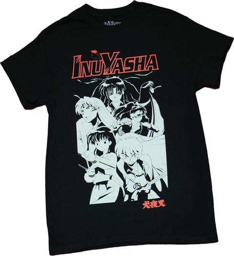 Official Inuyasha Anime Graphic T-Shirt Short Sleeve Mens Size L Black - Picture 6 of 6