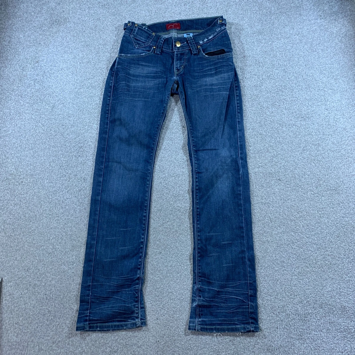 LEVI S 504 Jeans Womens 28 Inch Waist 32 Inch Leg Slim Fit Blue