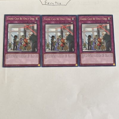 Yugioh 3x There Can Be Only One Rare NM Wild Survivors Same Day Shipping!