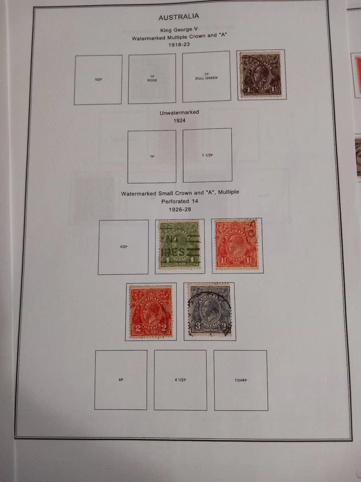 Australia: colección con más de 1300 sellos, usados en álbumes, EBAU999 Foto 3 de 4