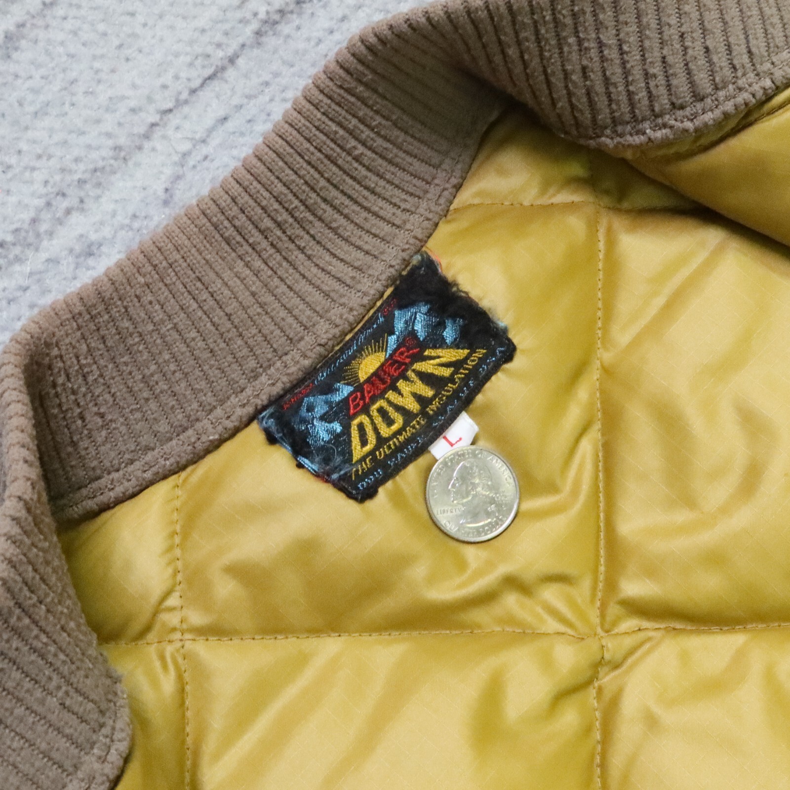 Vintage Eddie Bauer Diamond Quilted Down Jacket S… - image 7