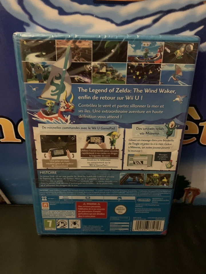 THE LEGEND OF ZELDA THE WINDWAKER HD SELECT nintendo wii u neuf BLISTER Sealed - Photo 3/4