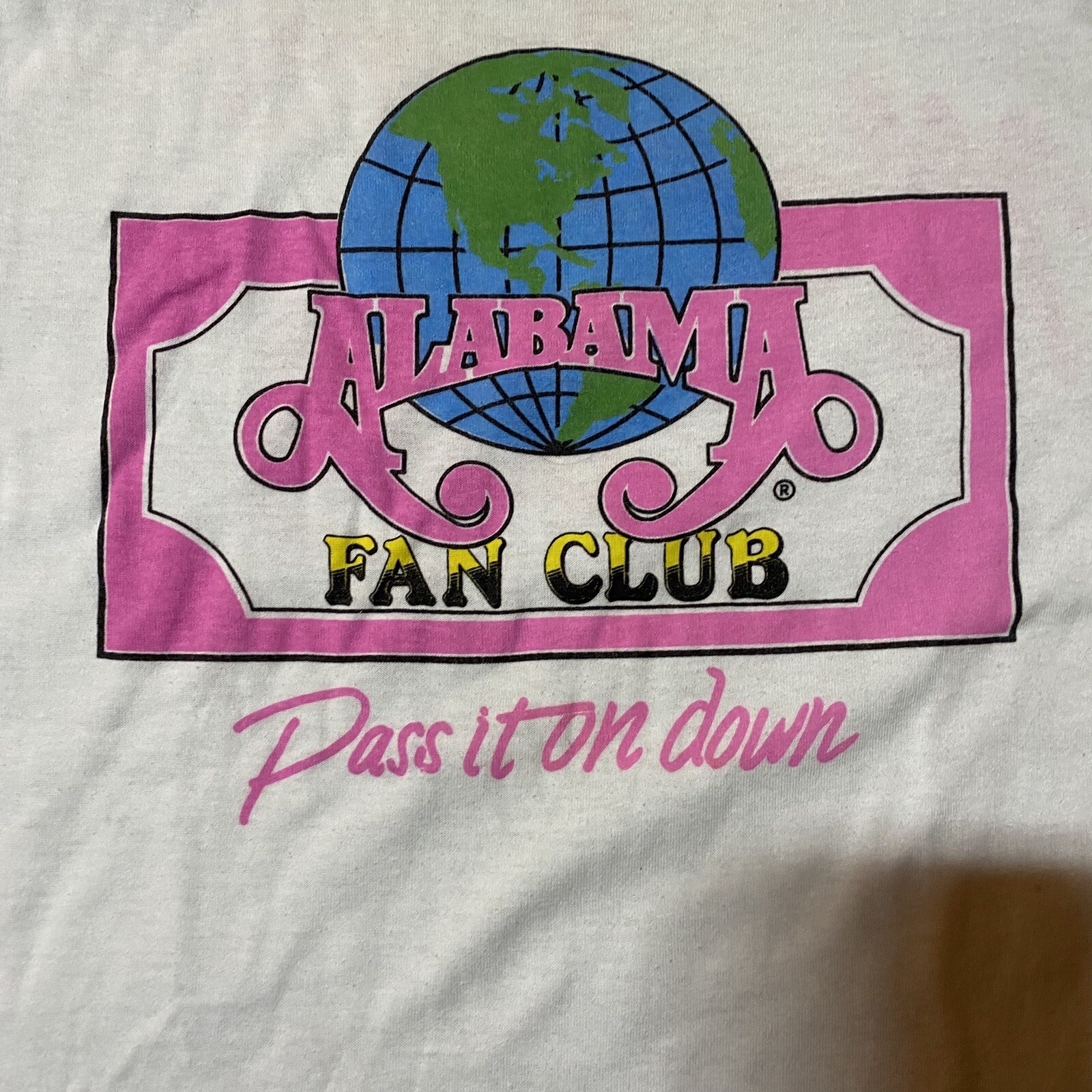 Vintage Alabama Band Shirt Fan Club Women Size M eBay