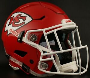 Kansas City Chiefs Nfl Riddell Speedflex Full Size Authentic Football Helmet Ebay