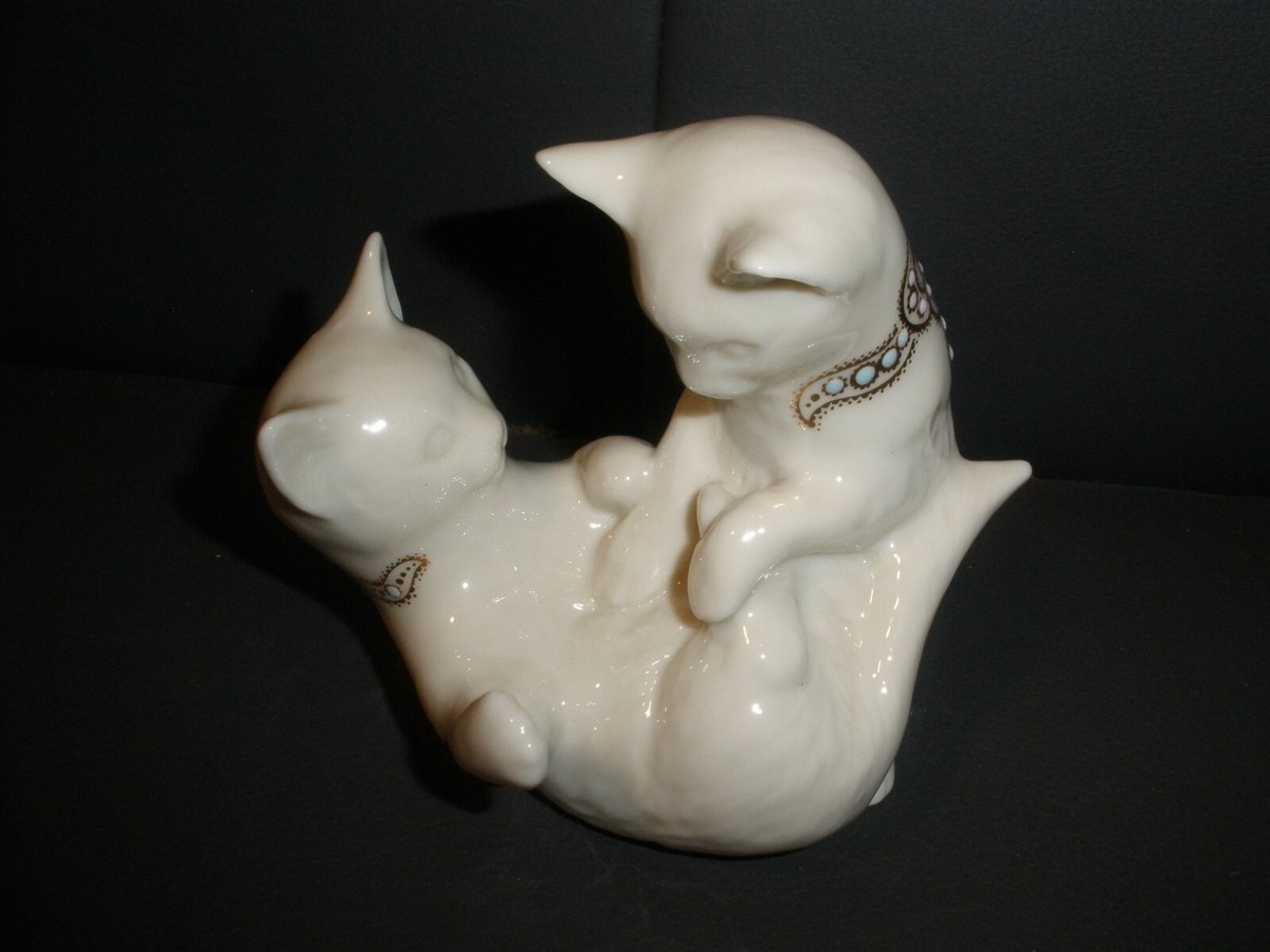 Vtg 1995 Lenox China Jewels Collection Figurine Playing Playful