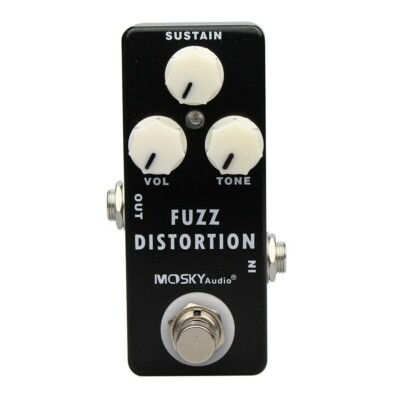 Micro FUZZ Distortion Mosky Guitar Effects Pedal SUSTAIN Muff True bypass
