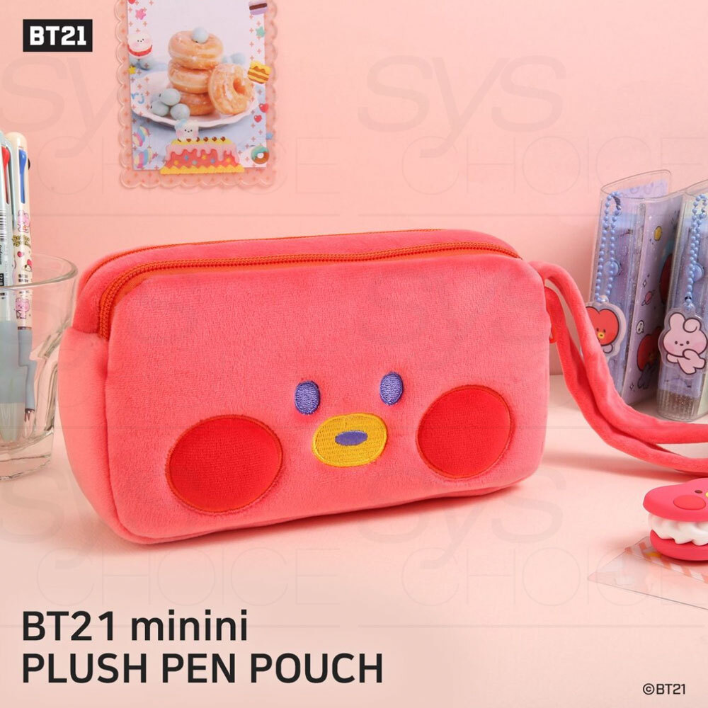BTS BT21 Official Authentic Goods minini Plush Pen Pouch Tracking Number