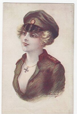 Cpa Fantaisie, Photo d'art - Femme (131552