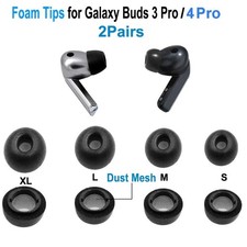 Memory Foam Ear Tips for Samsung Galaxy Buds 3 Pro 4 Pro Earbuds Eartips