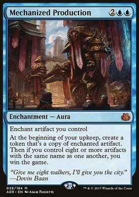 MTG Magic the Gathering Mechanized Production (38/201) Aether Revolt LP