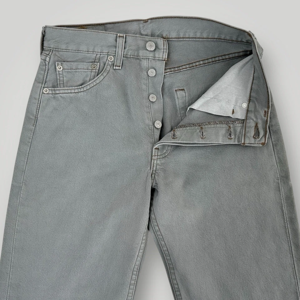 VTG 2001 Levi's 501 XX 29x30 USA MADE Mens Jeans New Old Stock Gray NWT - Image 4 of 4