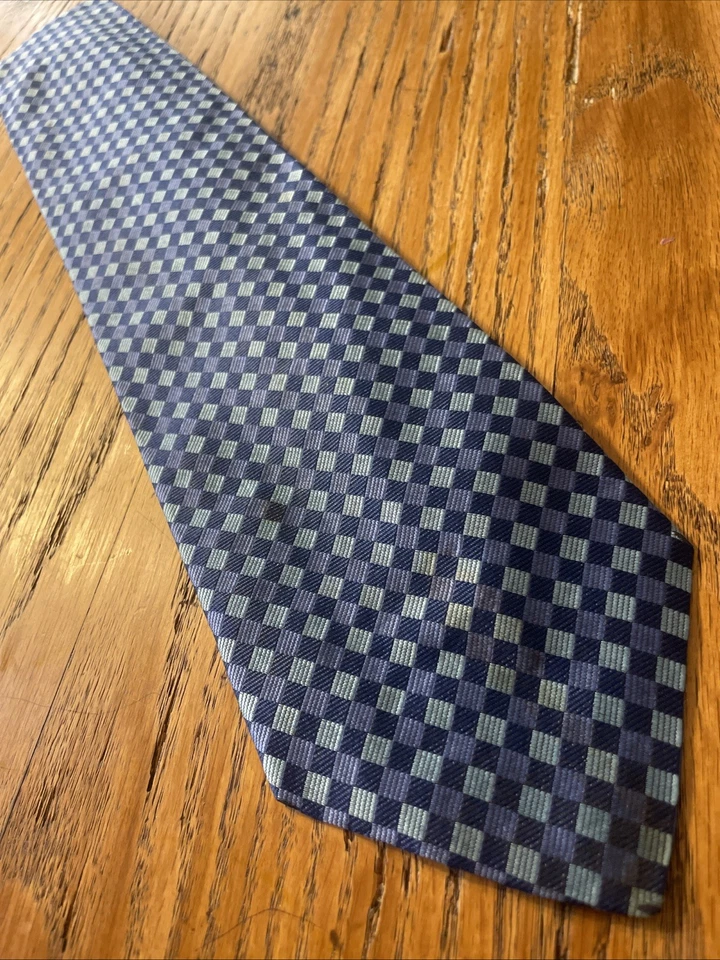 Vintage EUC Structure Geometric Silk Tie Men’s USA Made Necktie - Image 2 of 4