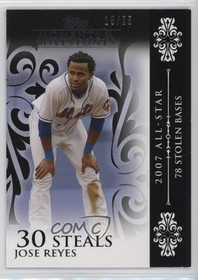 2008 Topps Moments & Milestones Black 18/25 Jose Reyes #66 4ib