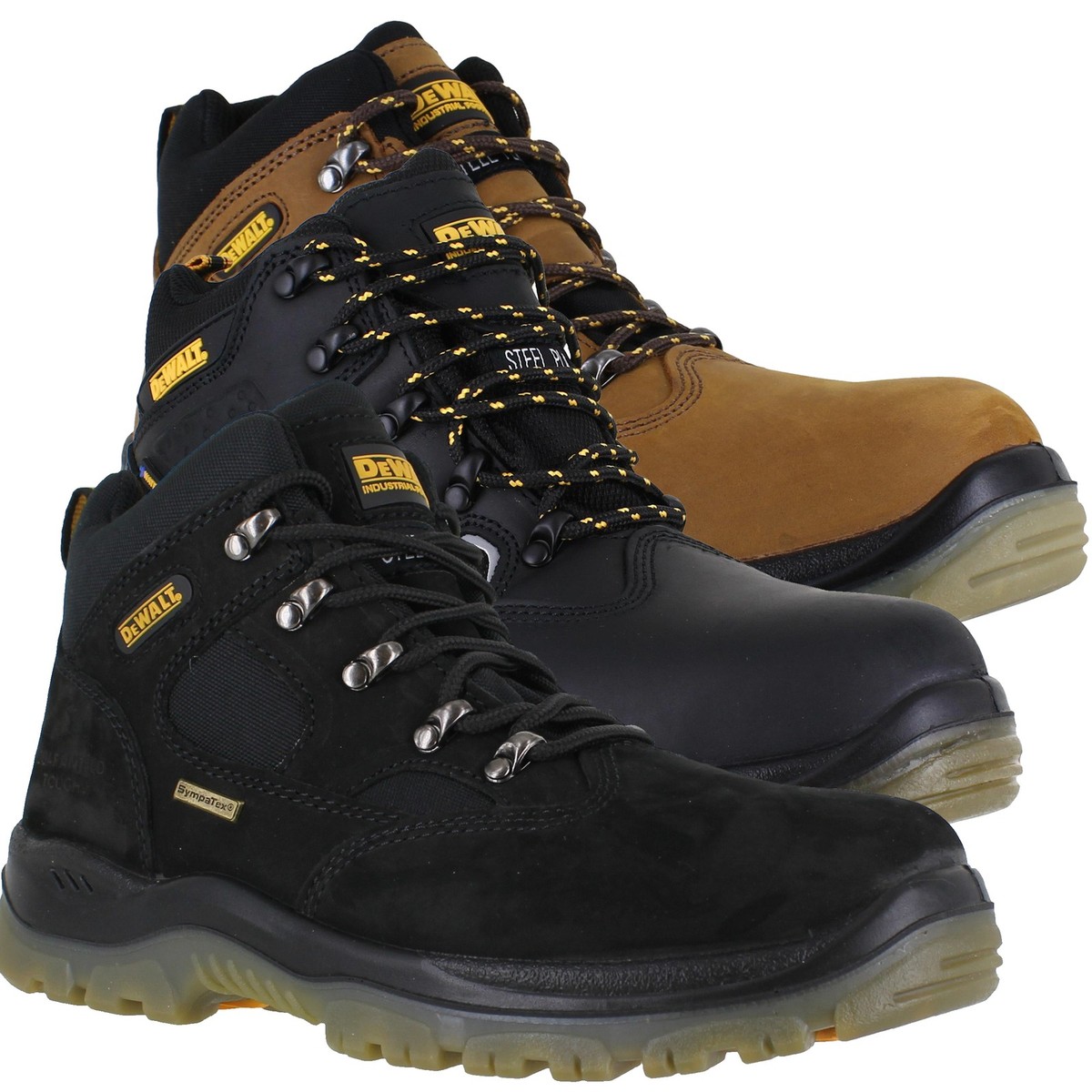 Mens DeWalt Challenger Waterproof Safety S3 Steel Toe Work Boots Sizes to  13