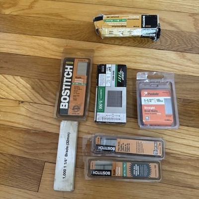 Bostitch 18-Gauge Brad Nail Lot. See Pictures.