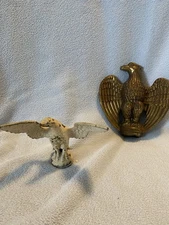 Vintage Flag Pole Topper Finials Eagles Americana