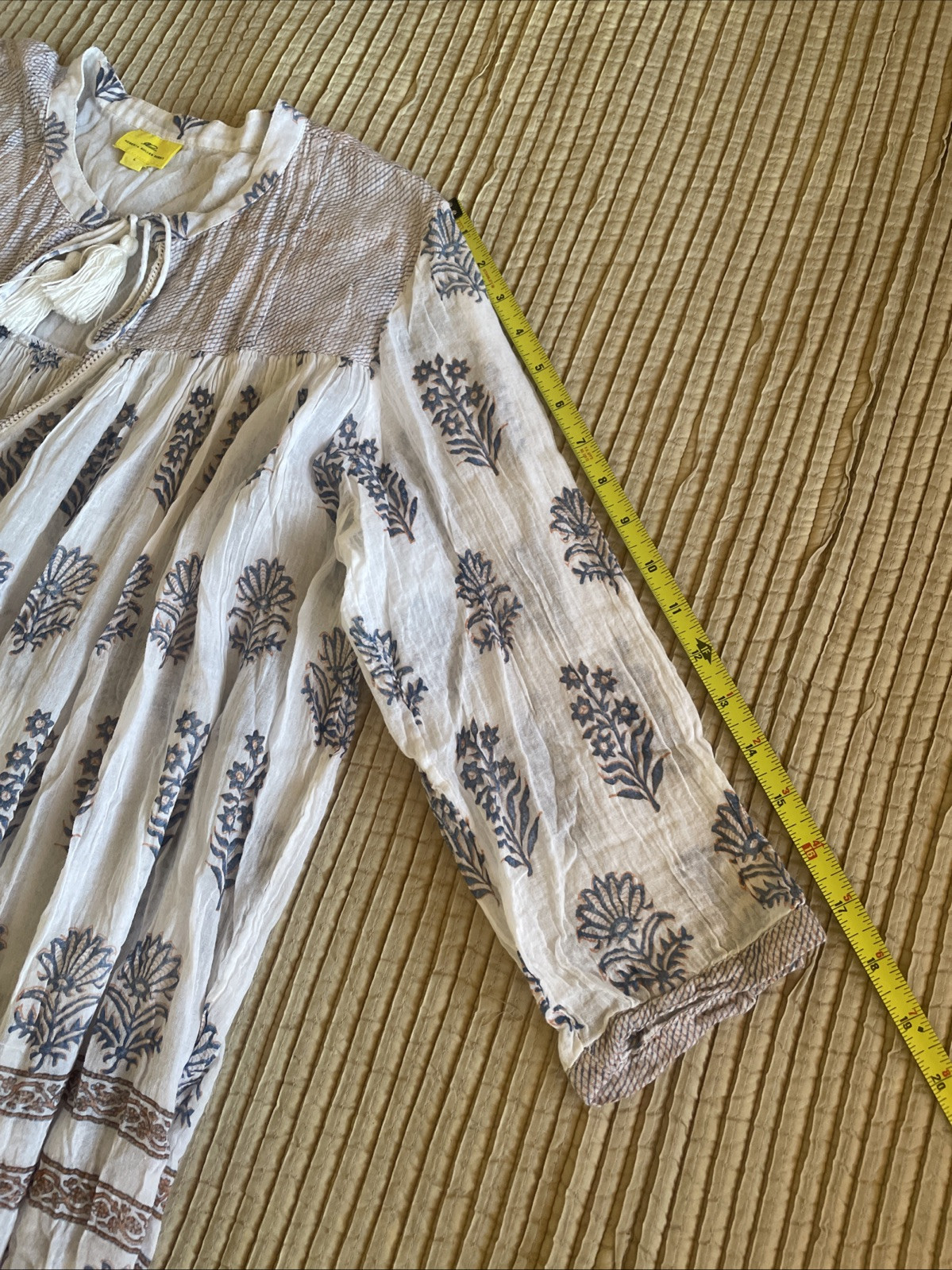 ROBERTA ROLLER RABBIT Boho Peasant Gauze Airy Flo… - image 13