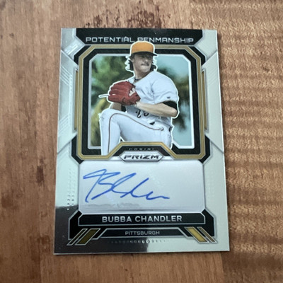 Panini Prizm 2023 Bubba Chandler Potential Penmanship Auto #PP-BC Pirates MLB