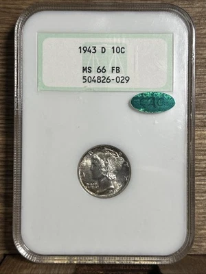 MS 66 Graded 1943 Year Mercury Dimes (1916-1945) for sale | eBay
