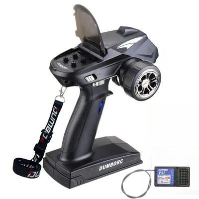 DUMBORC X4 RC Radio Transmitter and Receiver 6.3 x 3.9 x 8.1 inches, Black