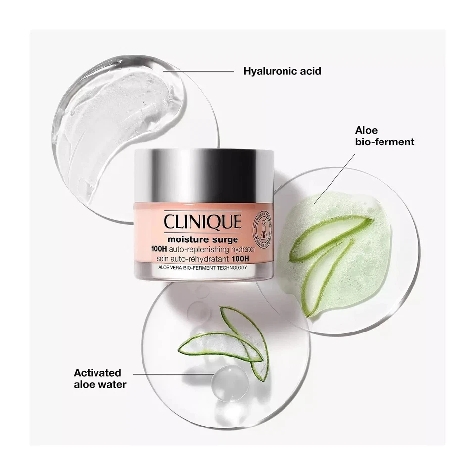 Hidratante reponedor automático Clinique Moisture Surge 100H 125 ml/4,2 oz (PAQUETE DE 2) Foto 3 de 4