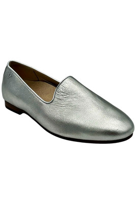 Vionic Women's Willa II Leather Slip On Loafer Silver Shimmer