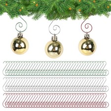 Miukada Christmas Ornament Hooks, Christmas Ornament Hangers 120Pcs, Mix Colo...