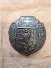 Insigne, Attribut, Rondache  De Casque Adrian Tchéque, Tchécoslovaque Mle 15 (3)