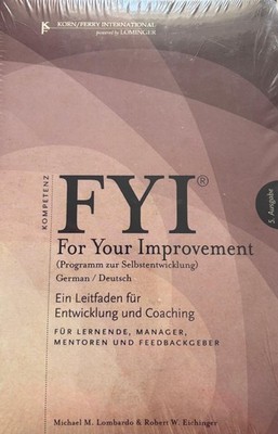 Buch Michael M.Lombardo  FYI For Your Improvement