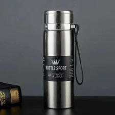 1L Stainless Steel Thermal Water Bottle Hot Cold Vacuum Flask Coffee Thermos