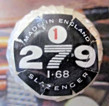 vtg - new - SLAZENGER 279 golf ball - Wrapped - 1.68 - Made in England