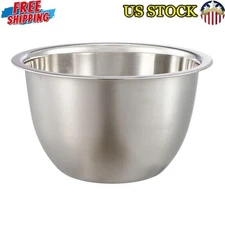 8QT Multi-Use Stainless Steel Mixing Bowl Cooking Serving Storage Garden