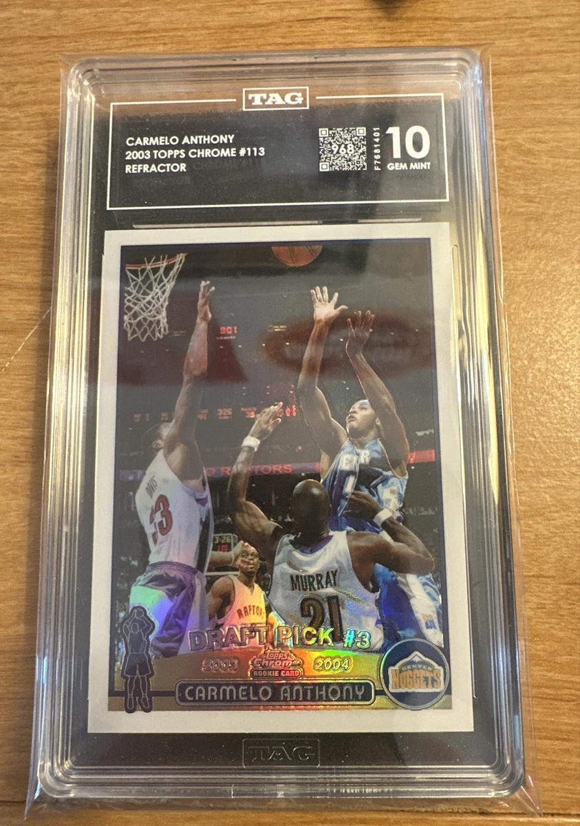 Carmelo Anthony Basketball Grade 10 Rookie Sports Trading Cards