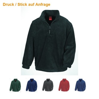 RESULT Fleecepullover Herren 1/4 Zip Fleece Pullover Stehkragen R33X NEU