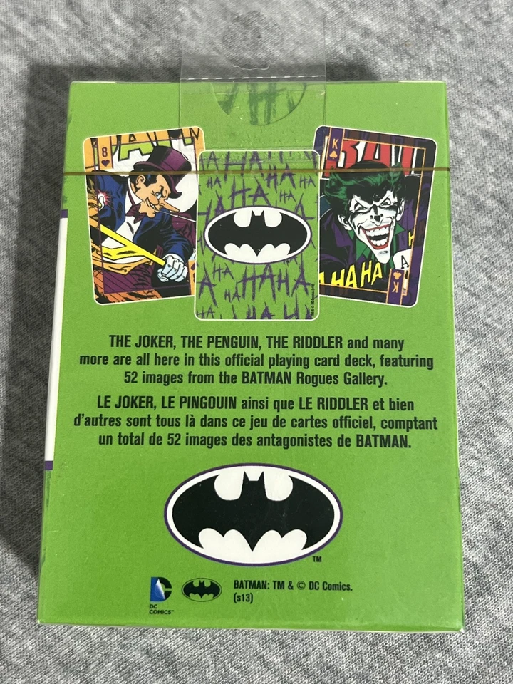 DC Comics Batman Villains Playing Cards Deck 52 Images Aquarius New Sealed Set - Image 3 of 4