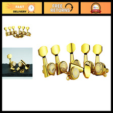 6 Inline Guitar Locking Tuners, 1:18 Gear Ratio, Key Pegs Machine Heads Set, Gol