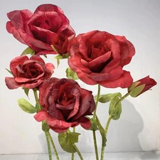 Giant Rose Flowers for Decoration, 6.56 ft Large Artificial Paper Flowers, Ro...