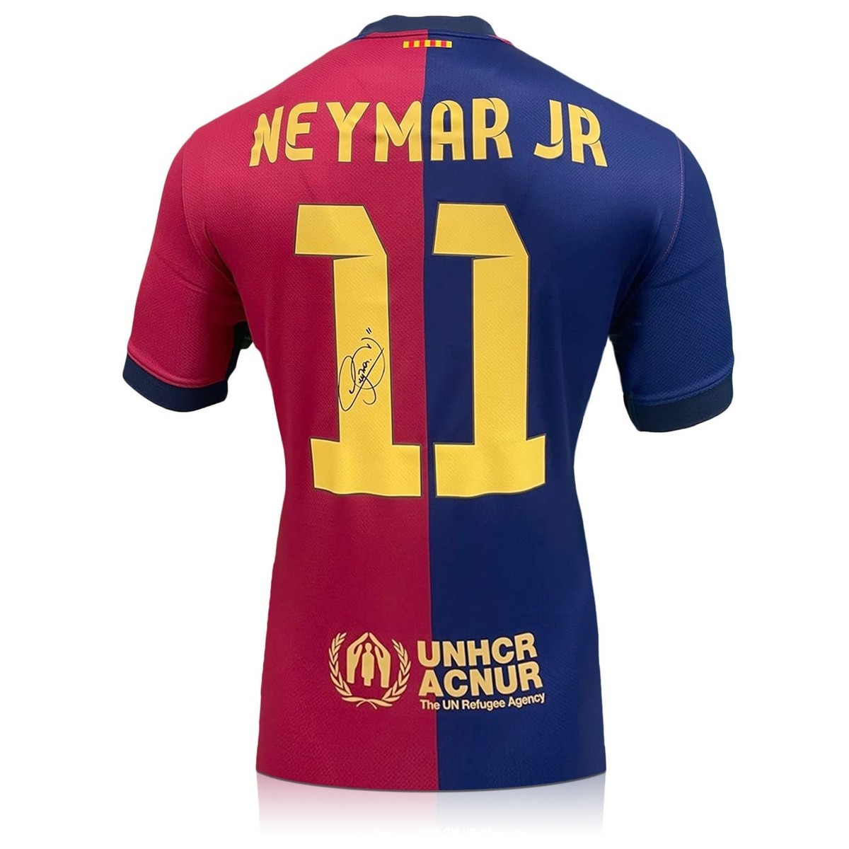 FC Barcelona NEYMAR JR 11 ユニフォーム Neymar Jr Signed FC Barcelona Home Soccer Jersey #11 with