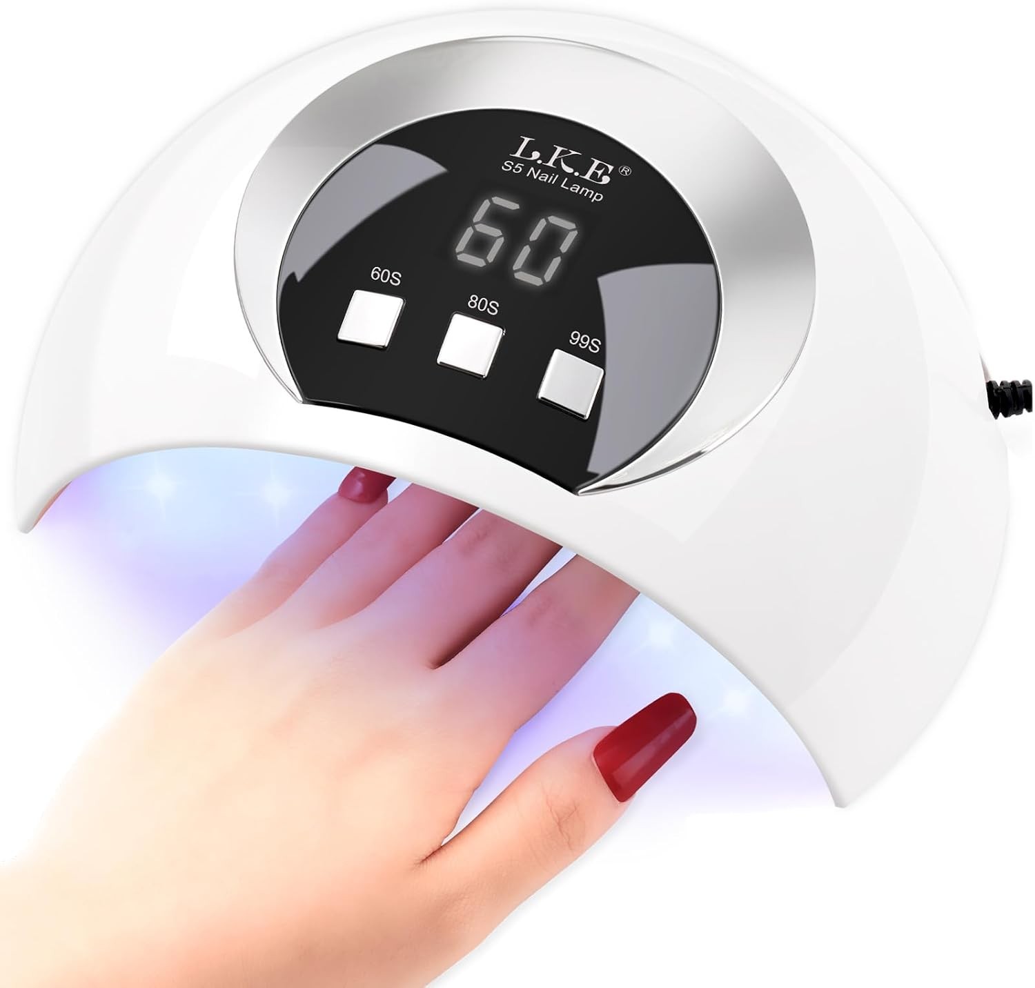 UV Nail Lamp, Nail Dryer 54W UV Lamps for Gel Nails with 3 Timer, Auto Sensor