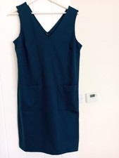 M&Co Teal sleeveless pocket dress, Size 12, Excellent Condition 