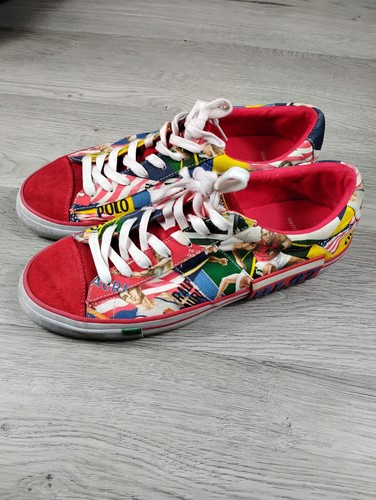 Polo Ralph Lauren Sayer Chariots of Fire Olympics Sneakers Shoes Men's 11 D RARE - Picture 7 of 17