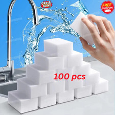 100Pcs Magic Sponge Eraser Melamine Washing Thick Remover Cleaning Foam Home
