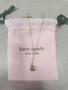 Authentic Kate Spade Tea Time Gold Plated CZ Stones Tea Cup Necklace Alice in Wonderland