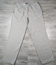Vintage Nike Sweatpants Joggers Mens Medium Gray Embroidered Swoosh Y2K Blue Tag