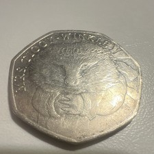 Beatrix Potter Squirrel Nutkin UK 50p Fifty Pence Coin 2016 Elizabeth II
