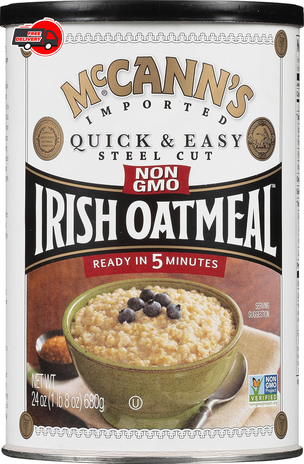 McCann's Quick & Easy Steel Cut Irish Oatmeal, 24 Oz