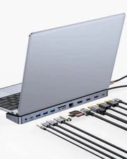 Baseus Laptop Docking Station, 4K Multitasking Station with 2... 