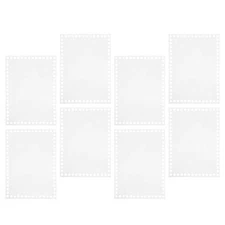 8pcs Acrylic Weaving Boards: Flat Rectangle Crochet Basket Bases - Transparent