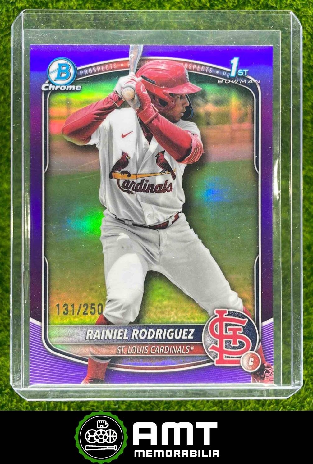 2025 Bowman Chrome BCP-200 Rainiel Rodriguez Prospects Purple 131/250 Cardinals